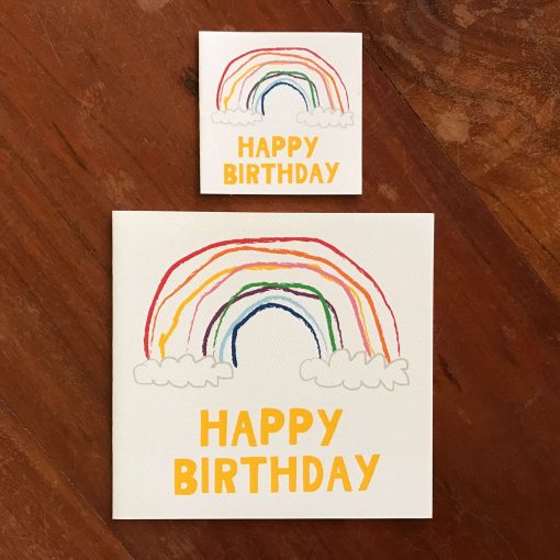 Rainbow Birthday Card and Gift Tag