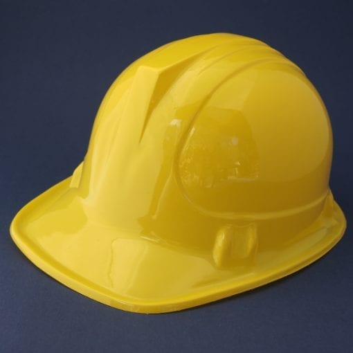 Yellow construction hard hat is the easiest dress up costume for kids construction themed birthday parties. Complete the look with a reflective safety vest. The Construction Hard Hat is the perfect dress up for your kids construction themed party. As seen on worksites everywhere, the hard hat is an essential piece of equipment for your party construction site. Match the hat with our orange reflective safety vest for the complete construction worker look!
