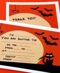 Spooky Party Invite & Thankyou Cards