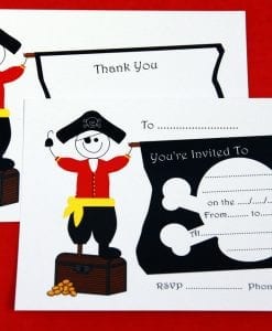 Pirate Party Invite & Thankyou Cards