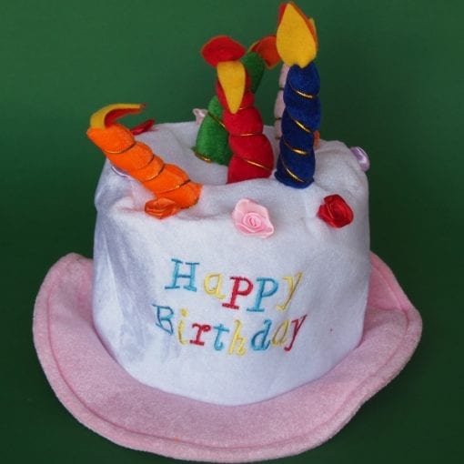 Birthday Hat with Candles is a fun novelty hat for kids to wear on their birthday each year. Boys & girls will love the silliness of wearing this birthday cake hat!